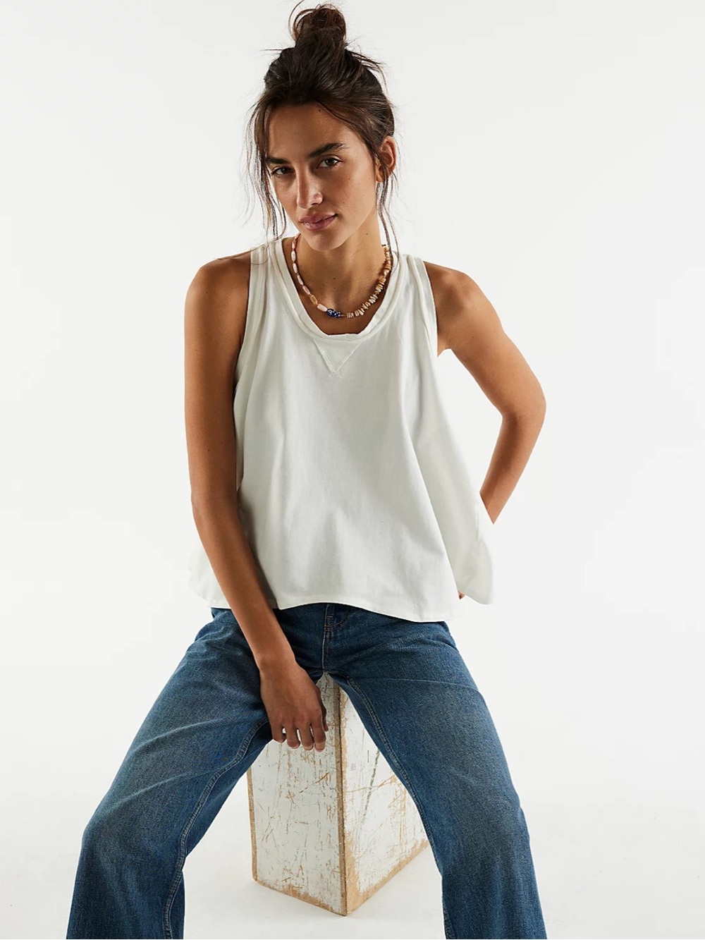 We The Free Hialeah White Tank Size Large NWT